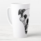 Gremlin Pup in zwart en wit Latte Mok (Linkerhoek)