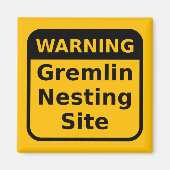 Gremlin Warning Magnet (Voorkant)