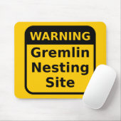 Gremlin Warning Mousepad Muismat (Met muis)