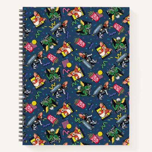 Gremlins™ 80's Retrowave Patroon Notitieboek (Voorkant)