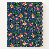 Gremlins™ 80's Retrowave Patroon Notitieboek (Achterkant)