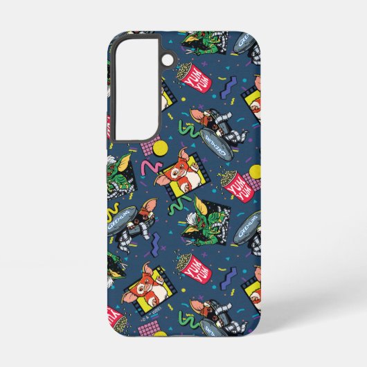 Gremlins™ 80's Retrowave Patroon Samsung Galaxy Hoesje (Achterkant)