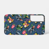 Gremlins™ 80's Retrowave Patroon Samsung Galaxy Hoesje (Achterkant horizontaal)