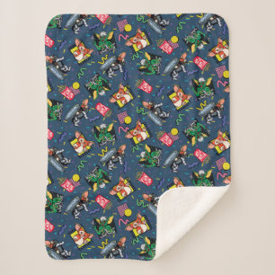 Gremlins™ 80's Retrowave Patroon Sherpa Deken