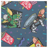 Gremlins™ 80's Retrowave Patroon Stof (Close Up)