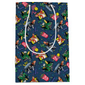 Gremlins™ 80's Retrowave Pattern Medium Cadeauzakje (Voorkant)