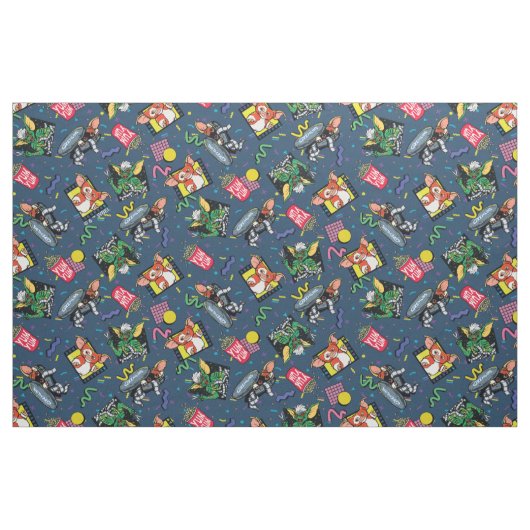 Gremlins™ 80's Retrowave Pattern Stof (Fat Quarter)