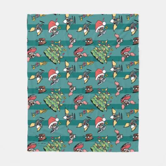 Gremlins | Cute Comic-kerstpatroon Fleece Deken (Voorkant)