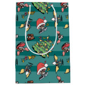 Gremlins | Cute Comic-kerstpatroon Medium Cadeauzakje (Voorkant)