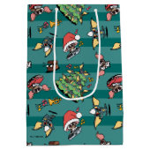Gremlins | Cute Comic-kerstpatroon Medium Cadeauzakje (Achterkant)