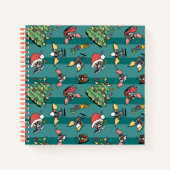 Gremlins | Cute Comic-kerstpatroon Notitieboek (Voorkant)