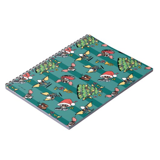Gremlins | Cute Comic-kerstpatroon Notitieboek (Linkerzijde)