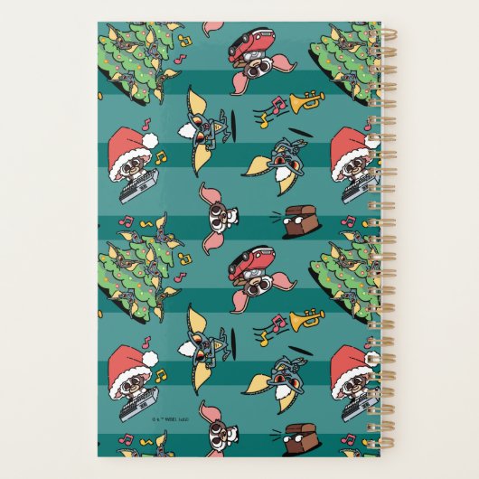 Gremlins | Cute Comic-kerstpatroon Planner (Achterkant)