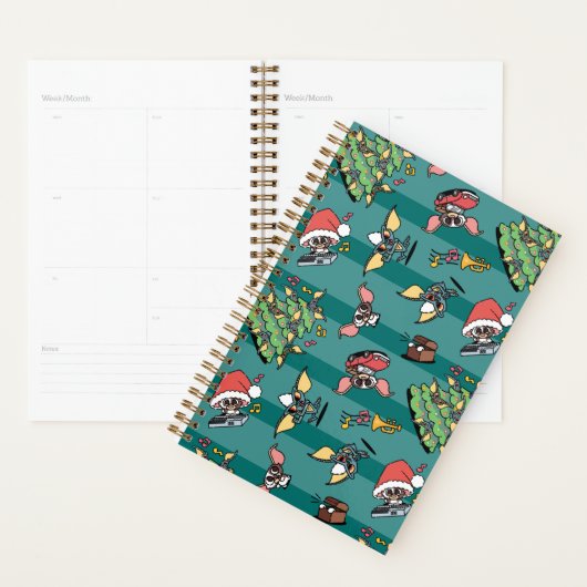 Gremlins | Cute Comic-kerstpatroon Planner (Display)