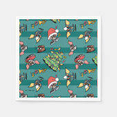 Gremlins | Cute Comic-kerstpatroon Servet (Voorkant)