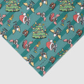 Gremlins | Cute Comic-kerstpatroon Tissuepapier (Detail)