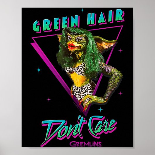 Gremlins - Green Hair Don't Care  Poster (Voorkant)