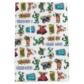 Gremlins™ Sticker Fun Pattern Medium Cadeauzakje (Achterkant)