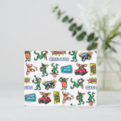 Gremlins™ Sticker Plezier Patroon Briefkaart (Staand voorkant)