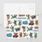 Gremlins™ Sticker Plezier Patroon Briefkaart (Voorkant / Achterkant)