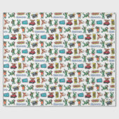 Gremlins™ Sticker Plezier Patroon Cadeaupapier (Vlak)