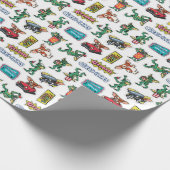 Gremlins™ Sticker Plezier Patroon Cadeaupapier (Hoek)