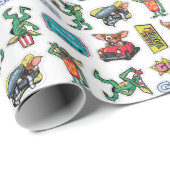Gremlins™ Sticker Plezier Patroon Cadeaupapier (Rol Hoek)