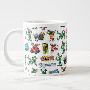 Gremlins™ Sticker Plezier Patroon Grote Koffiekop