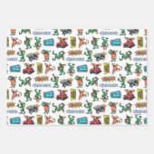 Gremlins™ Sticker Plezier Patroon Inpakpapier Vel (Voorkant 3)