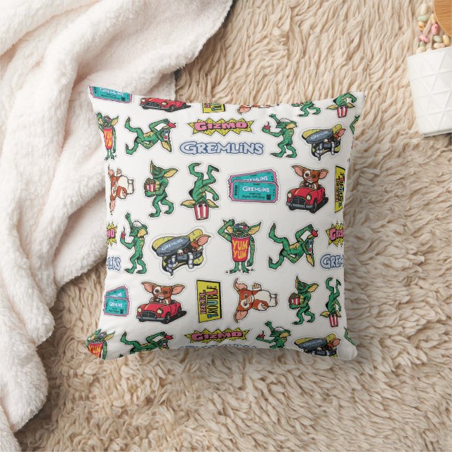 Gremlins™ Sticker Plezier Patroon Kussen (Deken)