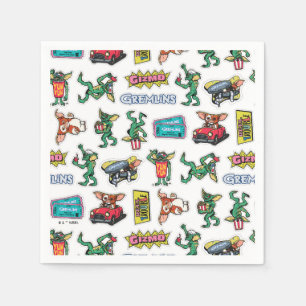 Gremlins™ Sticker Plezier Patroon Servet