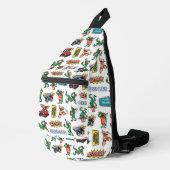 Gremlins™ Sticker Plezier Patroon Sling Bag (Rechterhoek)