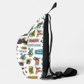 Gremlins™ Sticker Plezier Patroon Sling Bag (Rechts)