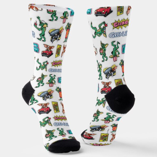 Gremlins™ Sticker Plezier Patroon Sokken (Gebogen)