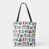 Gremlins™ Sticker Plezier Patroon Tote Bag (Achterkant)