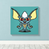 Gremlins | Stripe Cute Comic Character Canvas Afdruk (Insitu (Houten vloer))