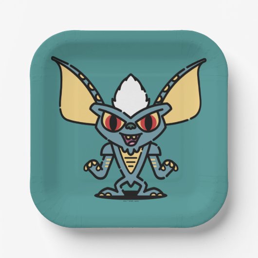 Gremlins | Stripe Cute Comic Character Papieren Bordje (Voorkant)