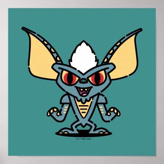 Gremlins | Stripe Cute Comic Character Poster (Voorkant)