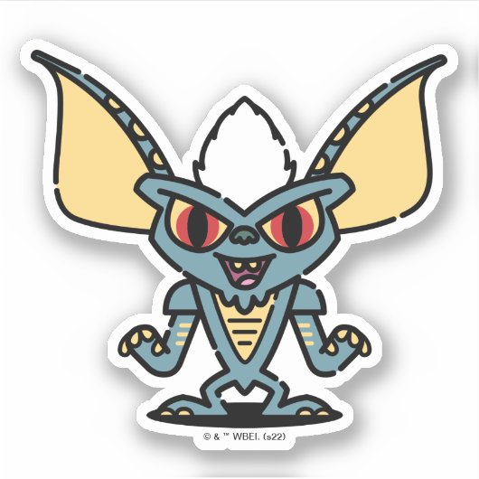 Gremlins | Stripe Cute Comic Character Sticker (Voorkant)