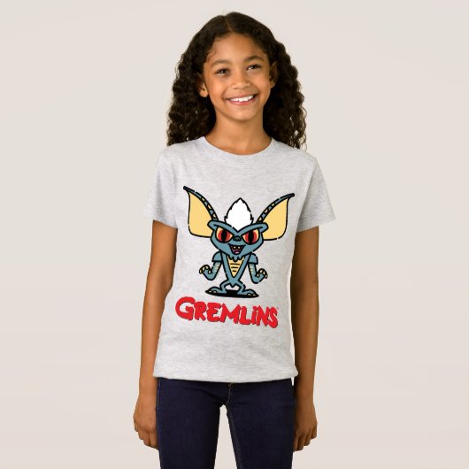 Gremlins | Stripe Cute Comic Character T-shirt (Voorkant volledig)