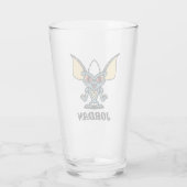 Gremlins | Stripe Cute Comic | Jouw namen toevoege Glas (Achterkant)