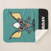 Gremlins | Stripe Cute Comic | Jouw namen toevoege Sherpa Deken (Voorkant (horizontaal))