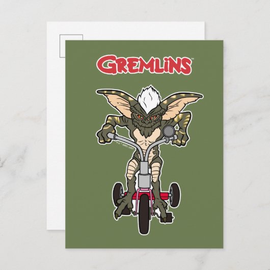 Gremlins | Stripe Riding Tricycle Briefkaart (Voorkant / Achterkant)