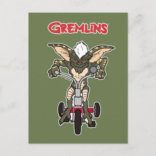 Gremlins | Stripe Riding Tricycle Briefkaart (Voorkant)