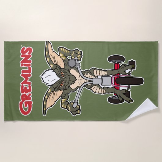 Gremlins | Stripe Riding Tricycle Strandlaken (Voorkant)