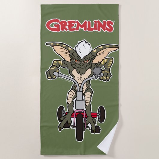 Gremlins | Stripe Riding Tricycle Strandlaken (Voorkant)