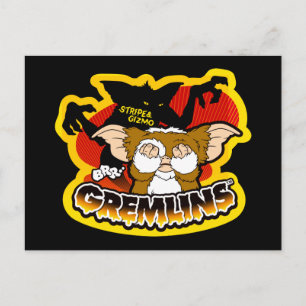Gremlins   Stripe Scaring Gizmo Briefkaart