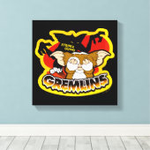 Gremlins | Stripe Scaring Gizmo Canvas Afdruk (Insitu (Houten vloer))
