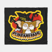 Gremlins | Stripe Scaring Gizmo Fleece Deken (Voorkant (Horizontaal))
