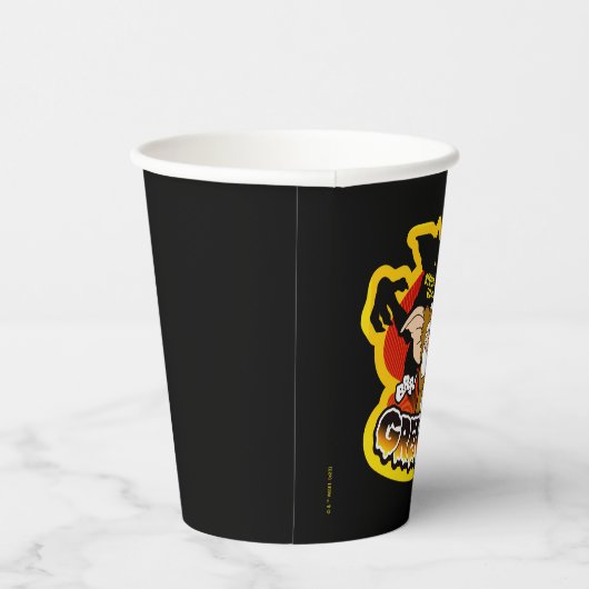 Gremlins | Stripe Scaring Gizmo Papieren Bekers (Rechts)